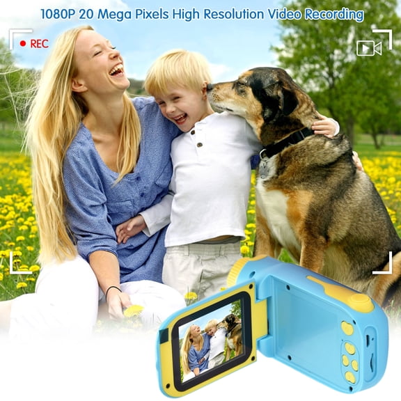 Sorven 2.4 Inch Large Display Camera 1080P 20 Mega Pixels High Resolution Kids Video Camcorder Portable Mini Digital Camera with 2.4 Inch Large Display Screen Birthday Gifts for Boys Girls