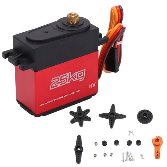 Sorven 25kg RC Digital Servo RC Steering Gear, 25kg RC Digital Servo High Speed for 1/10 RC Car
