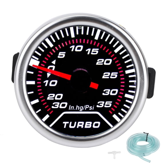 Sorven 2in Boost Gauge Turbo Boost Gauge, 52mm Boost Pressure Gauge for 12V Car