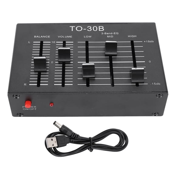 Sorven 3 Band EQ Equalizer Stereo EQ Equalizer, EQ Equalizer Balanced for Electronic Musical Instruments