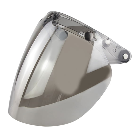 Sorven 3-Snap Bubble Wind Visor Open Face Helmet Visor Motorcycle Helmet Bubble Lens 3-Snap Bubble Wind Visor