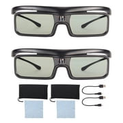 Sorven 3D GlassesActive Shutter 3D Glasses, 3D Glasses 144Hz Refresh Rate for Home Theater