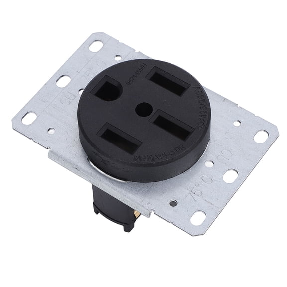 Sorven 4 Wire Power Outlet Recessed Power Outlet, 50A 3 Pole 4 Wire Grounded Flush Mount Outlet for Home Appliances