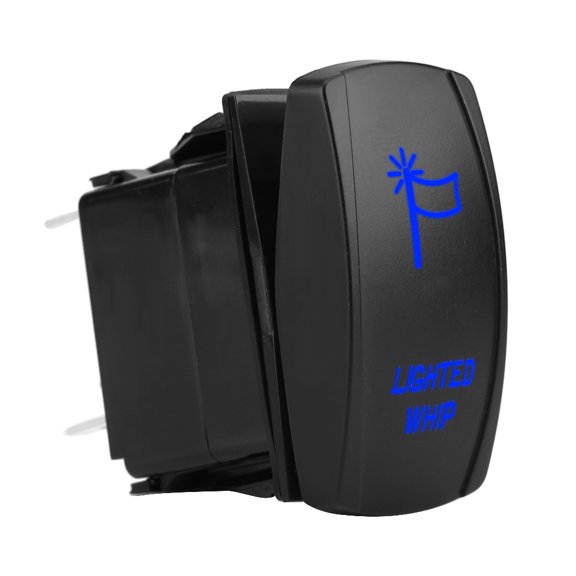 Sorven 5Pin Whip Rocker Lighted Whip Rocker Switch, 5 Pins Toggle Switch 12V-20A 24V-10A for Cars for Boats for RVS