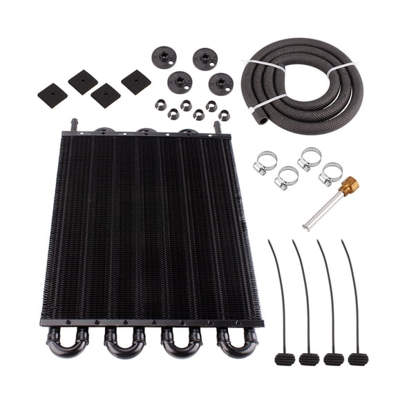 Sorven 8-Row Tube Condenser Auto A/C Air Conditioning Tubular Condenser Aluminum Alloy 8-Row Tube Condenser Universal Car Modified Accessories