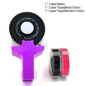 Sorven 9mm 3D label Tape Mini Portable 3D Embossing Label Maker Typewriter with 9mm Label Tapes