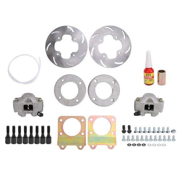 Sorven ATV Disc Brake Kit ATV Disc Brake Kit, Front Disc Brake Conversion Kit Solid Construction for 450 Foreman 300 Fourtrax 4x4