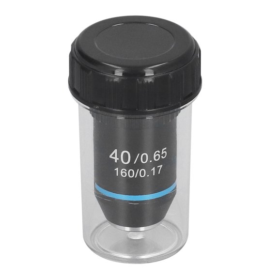 Sorven Achromatic Microscope Objective 40X High Magnification Lens, Microscope Objective 20.2mm Interface Thread Clearer 40/0.65 Protective with Storage Box for Biological Microscopes