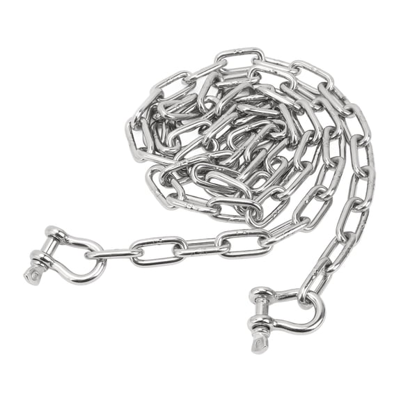Sorven Anchor Chain Marine Anchor Chain, Central Ring Anchor Chain 6.6ft Rust Proof for Ships