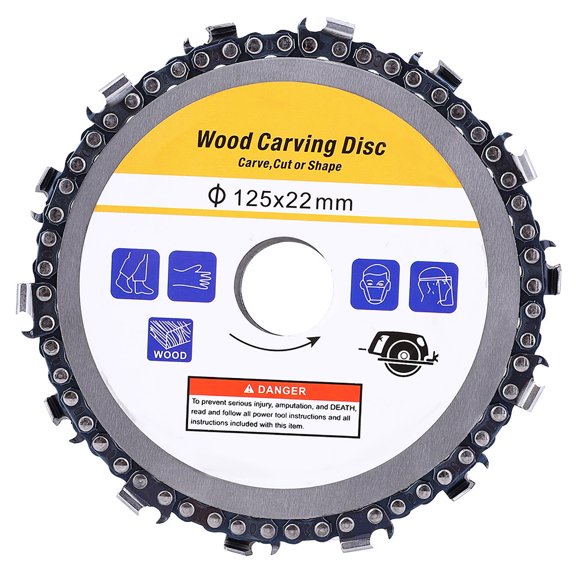 Sorven Angle Grinder Blade Disc 5 Inch Chain Saw Disc Cutting Blade Angle Grinder Accessories Hardware Parts for Plastic / Wood