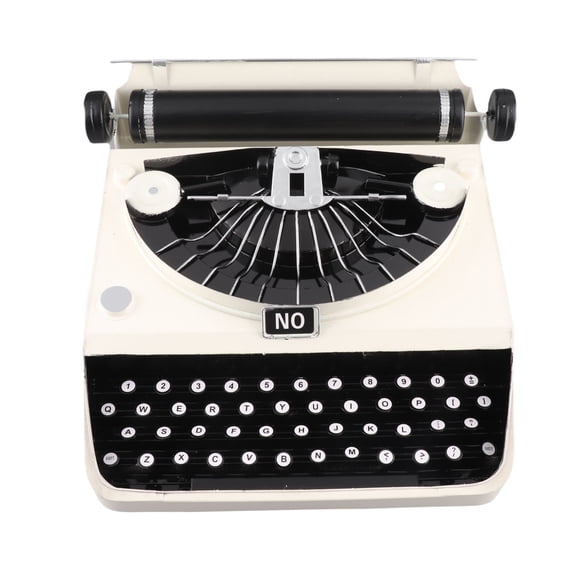 Sorven Antique Typewriter Model Typewriter Model, Polished Iron Structure Versatile Typewriter Decor for Tabletop Ornament