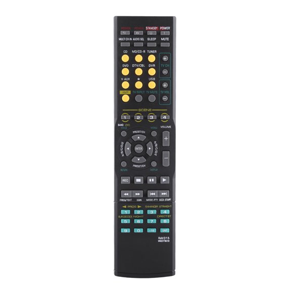Sorven Audio Remote Control for RAV315 WN22730 EURAV315 WN22730 EU Replacement Audio Remote Control Stable Performance Portable Size Black Material
