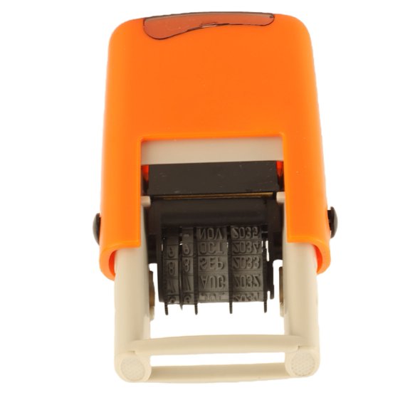 Sorven Automatic English Date Stamp, Crystal Clear English Date Stamp, Quick Drying Ink, Compact Design, Easy to Use, for Study, Work, Life