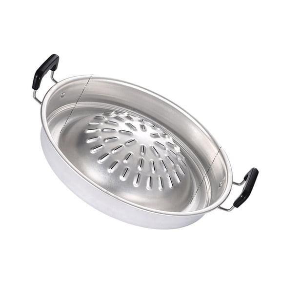Sorven BBQ Grill PotSteak Grill Charcoal Pan,BBQ Grill Pot,BBQ Aluminum Grill Pot,Barbecue Grill Pot,BBQ Grill Hot Pot,Outdoor Grill Charcoal Pot