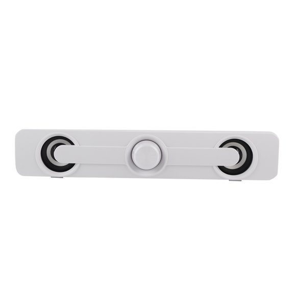 Sorven Bass SpeakerNotebook Speaker, Computer Speaker 3.5mm Jack for Daily Use White