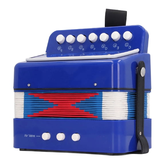 Sorven Beginners Button Accordion Button Accordion Beginners 7 Keys Control Kids Educational Musical Instrument for Stage Performance Practice