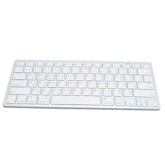 Sorven Bilingual KeyboardSuper Slim Keyboard, Bluetooth Keyboard Bilingual Scissor Switch Responsive Keys for Laptop Thai