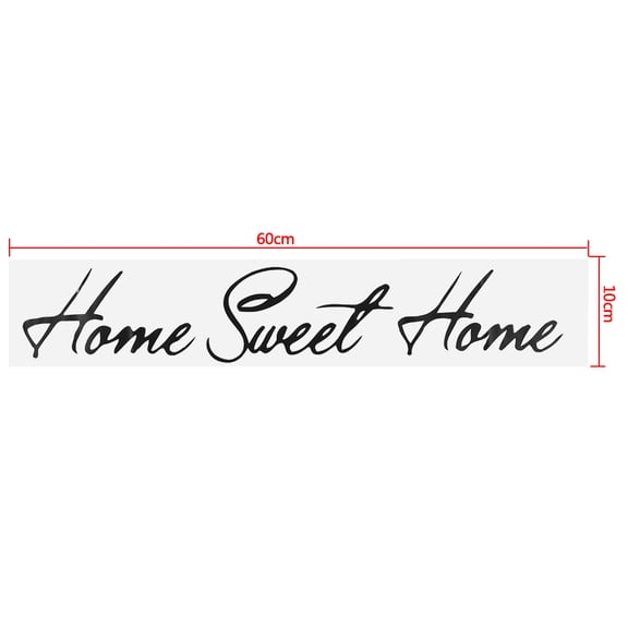 Sorven Black PVC Wall Sticker Sweet Home Flower Decal Home Room Decoration RemovableBlack PVC Wall Sticker Sweet Home Flower Decal Home Room Decoration Removable