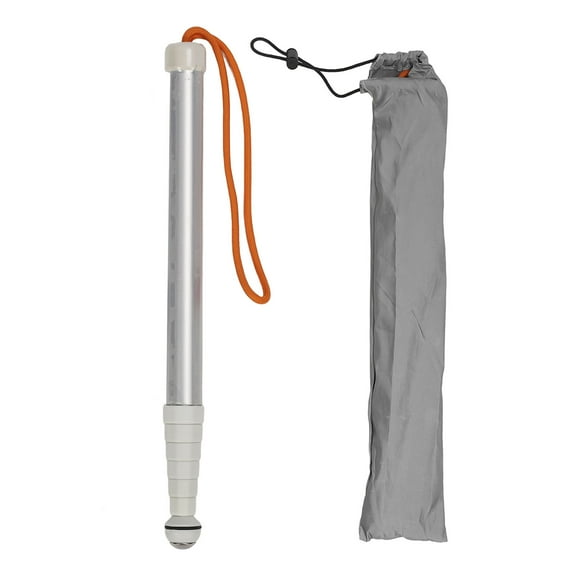 Sorven Blind Walking Stick Telescopic Blind Cane, Anti Slip Blind Reflective Cane 1.28m with Storage Bag for Visually Impaired People
