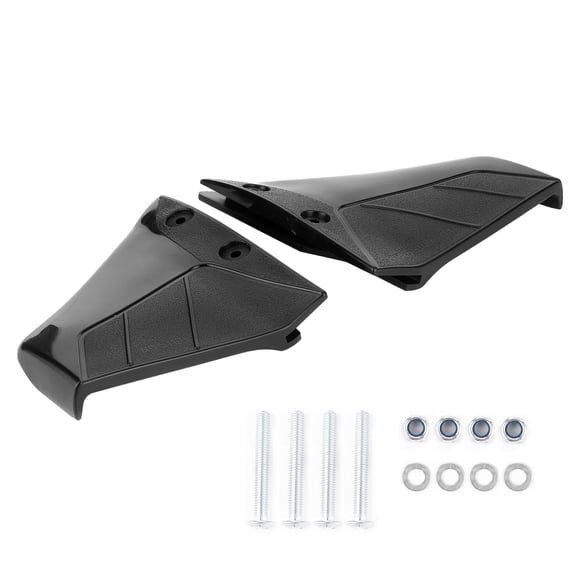 Sorven Boat Parts Marine Hydrofoil, Black Hydrofoil Stabiliser 1 Pair UV Proof High Toughness Wear Resistant with Bolt Nut for 4-50HP Outboard