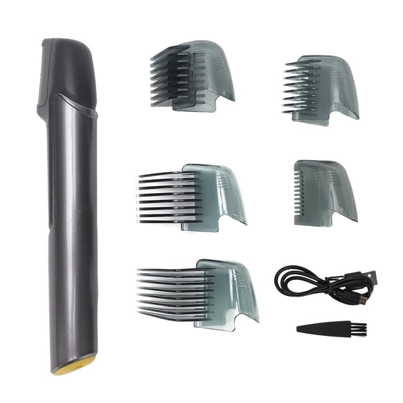 Sorven Body Hair Groomer Trimmer Body Hair Trimmer for Men USB Rechargeable Electric Groin Ball Pubic Trimmer with Extendable Arm 5 Pcs Guide Combs