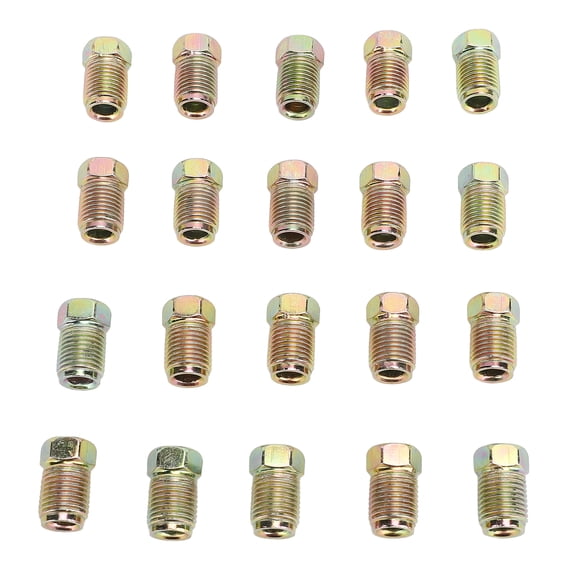 Sorven Brake Line Fittings Brake Line Invert Fittings, Brake Line Fittings Assortment 10 X 1 Mm 20 Pcs for 3/16 Inch Brake Line Tube
