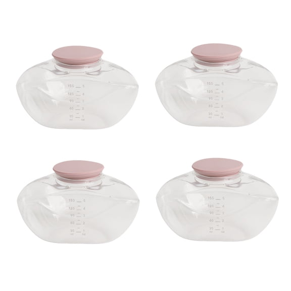 Sorven Breastmilk Collection Cup for M9 Breastpump Milk Collection Cup, 150 ML 4 Pcs Breastmilk Collection Cup for Pumps Replacement for M9
