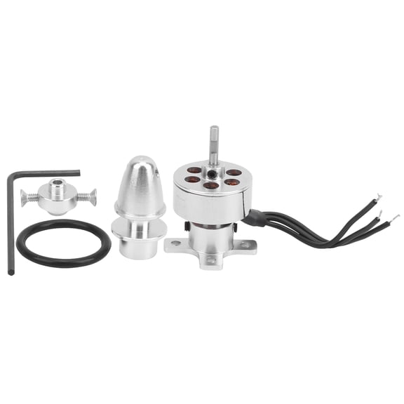 Sorven Brushless Motor 1811 Metal Brushless Motor Accessory for Fixedwing Aircraft Quadrotor Model Silver3000KV