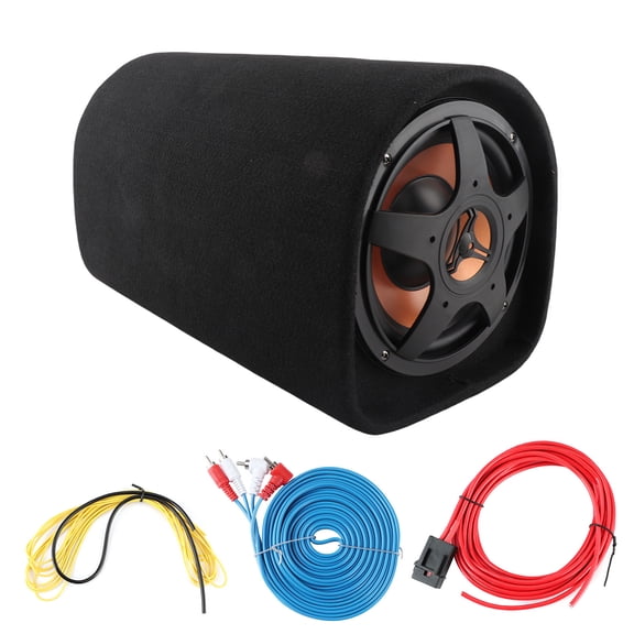 Sorven Car Audio Reffiting Subwoofer, Audio Subwoofer ABS Leather for Car for SUVs for RVs for Truck