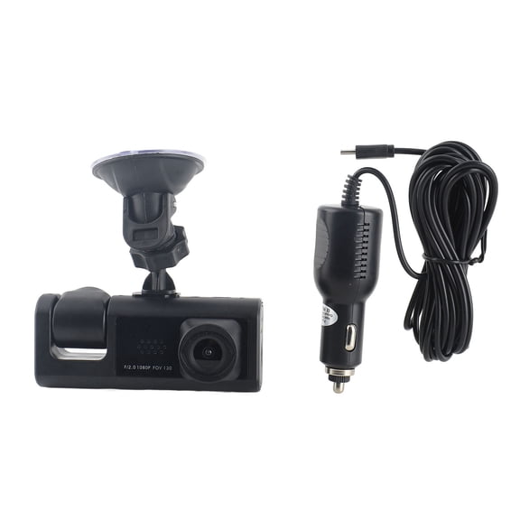 Sorven Car Camera Dual Dash Cam, Emergency Accident Locks Car Driving Recorder 3inch for Cars