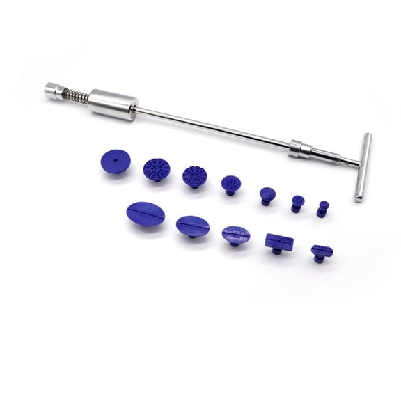 Sorven Car Dent Slide Hammer Dent Puller Kit, T Bar Slide Hammer Steel Car Dent Remover Kit for Motorcycle