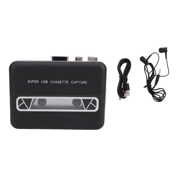 Sorven Cassette to Digital Converter Cassette To MP3 Converter, Cassette Tape Player Built in Speaker for Laptop PC CD Burner
