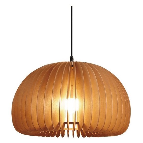 Sorven Ceiling lights,Pumpkin Pendant Light Modern Wood Frame Drop Ceiling Lamp, Adjustable Chain Mini Chandelier, E27 Socket Kitchen Island Hanging Lighting Fixtures