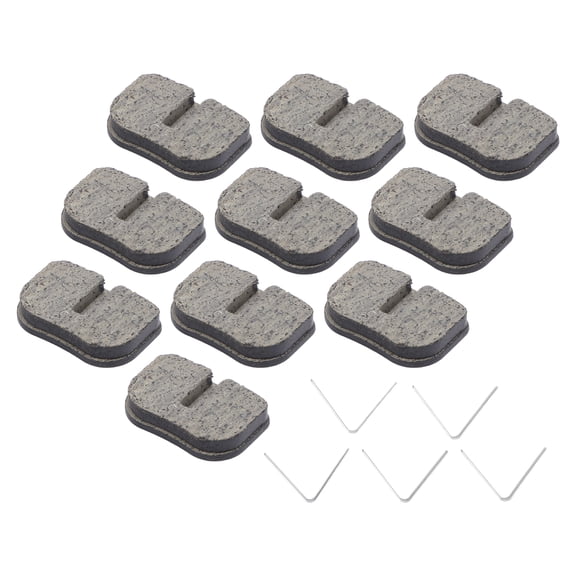 Sorven Ceramic Brake Pads Mini Bike Disc Brake Pads, Long Durability 5 Pairs Disc Brake Pads Set Abrasion Proof with Spring Clips for CK100 SK100 Go Kart