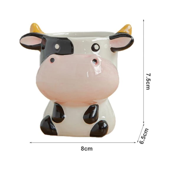 Sorven Ceramics Animal Shaped Plant Pots Cartoon Flower Pots, Exquisite Cute Ceramics Pots for Home Decoration