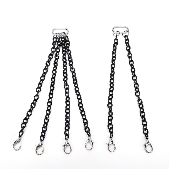 Sorven Chain for 1/50 RC CraneControl 2pcs Metal Trailer Chain with Tow Hook for 1/50 Remote Control Crane Model DIY Decoration