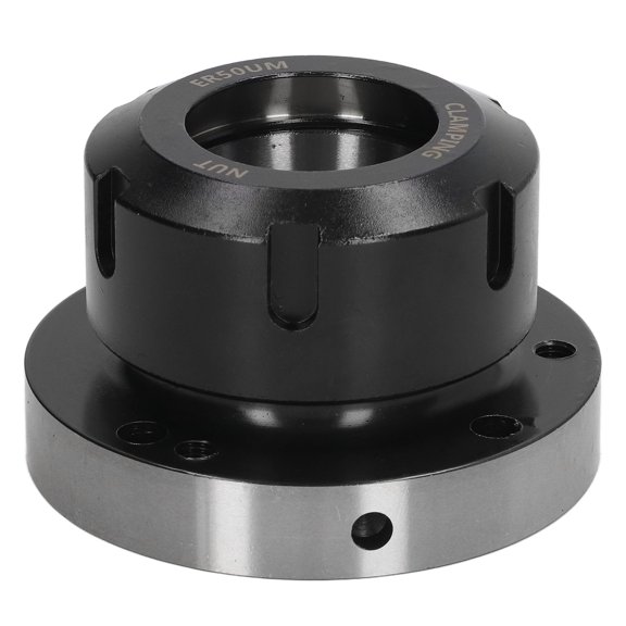 Sorven Collet Chuck ER50 Collet Chuck, 7 Holes Non Loosen CNC Collet Chuck 100mm Diameter for Milling Machine