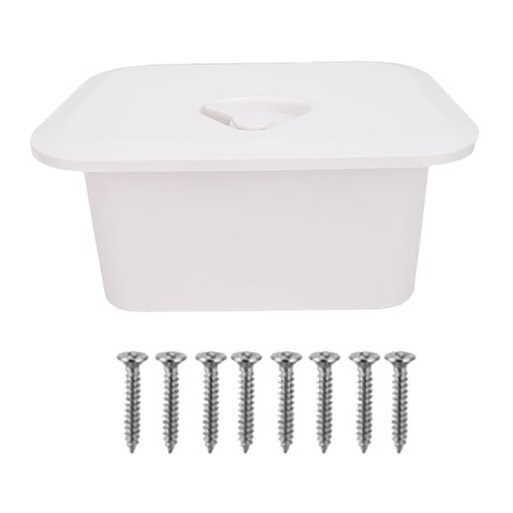 Sorven Compact Boat Storage Marine Boat Storage Box, Deck Storage Compartment ABS for Bait Fishing Gear Tools