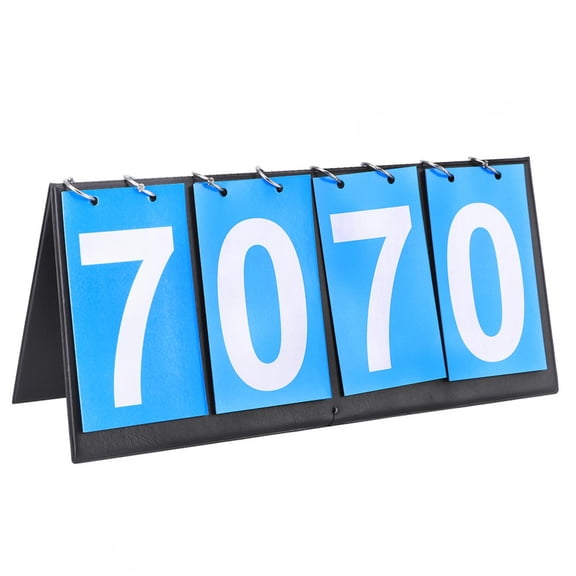 Sorven Competition ScoreScoreboard 4-Digit Scoreboard Sports Competition Score Keeper for Table Tennis Basketball Badminton Blue