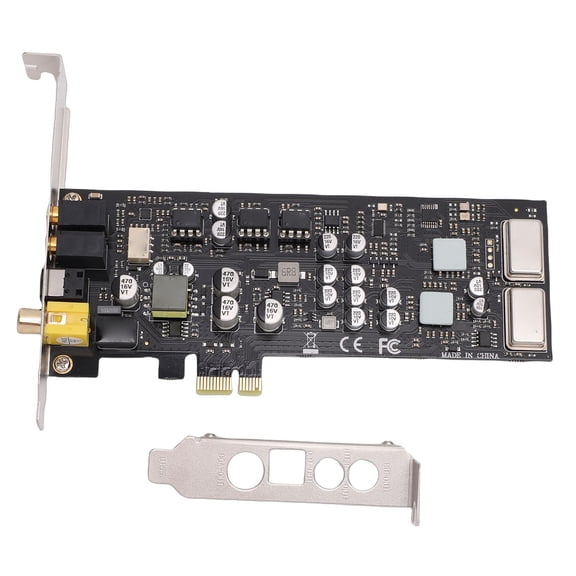 Sorven Computer Sound CardHifi PCIE Sound Card 100dB SNR Multiple Interfaces High Sampling Rate HiFi PCI Express Sound Card with Low Profile Bracket