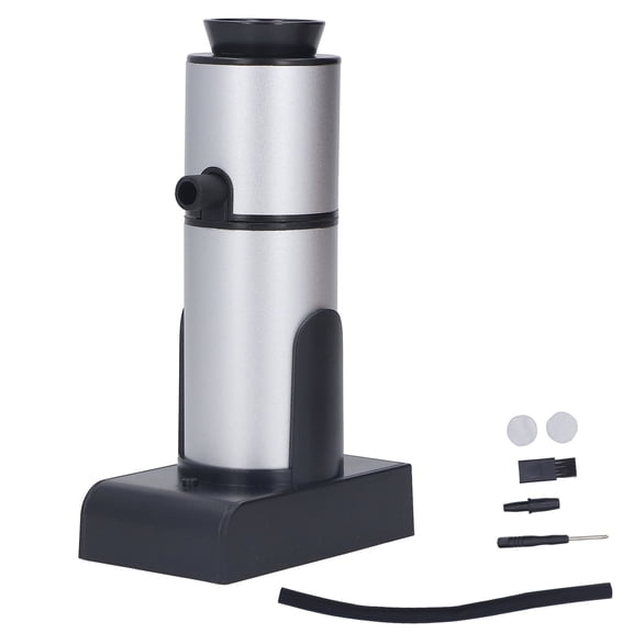 Sorven Cooking Machine Handheld Smoke Machine, Aluminum and Zinc Alloy Wood Smoke Infuser with Woodchips Container for Outdoor BBQ