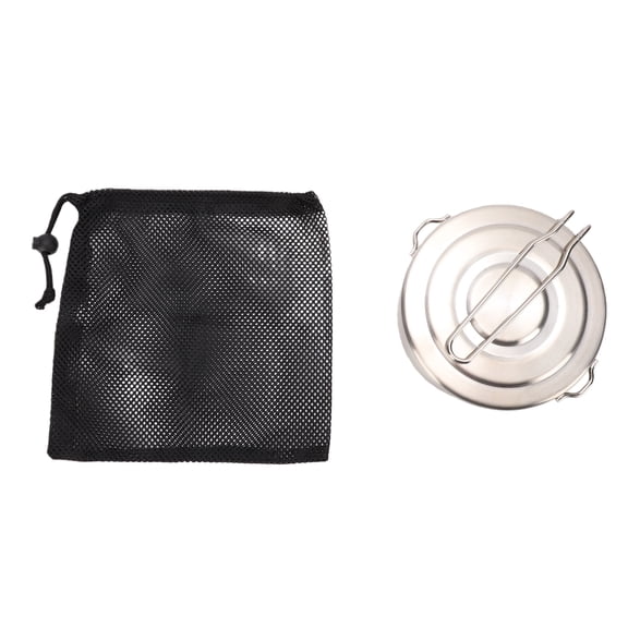Sorven Cooking Pot with Camping Cook Pot Camping Cook Pot, Stainless Steel Lunch Box with Lid and Foldable Handle, for Hiking Picnic and Outdoor Cooking