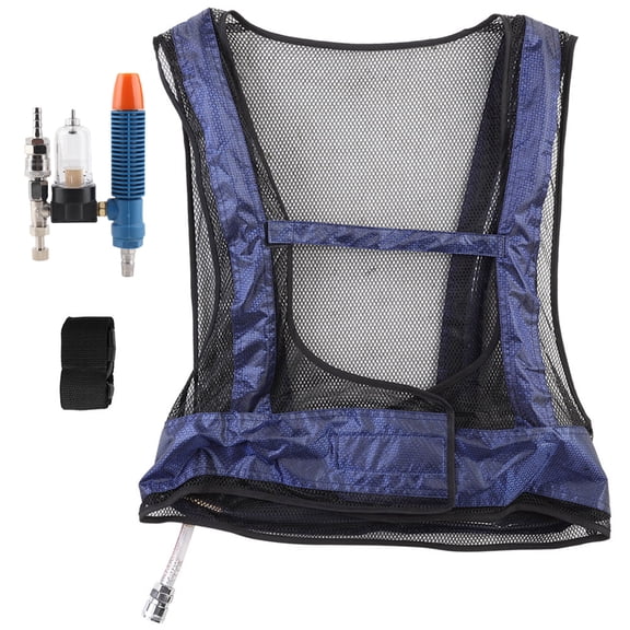 Sorven Cooling Vest Steel Air Compressed Cooling Vest Vortex Tube Air Conditioner Waistcoat For Welding High Temperature Workers