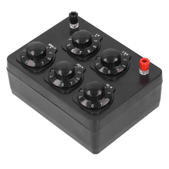 Sorven Decade Resistance BoxDecade Resistor,Decade Resistance Box,0-9999.9 Ohm Resistance Box,Decimal Resistance Box,Lab Resistor Substitution Box,Resistance Box