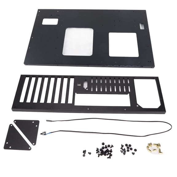 Sorven Desktop Case Open Chassis, Sturdy Durable Open Computer Case for Motherboards Within 305x245mm