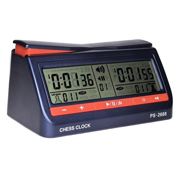 Sorven Digital Chess Timer Clock Digital Chess Clock LCD Screen ABS International Checkers Timer for Board Games and Chess