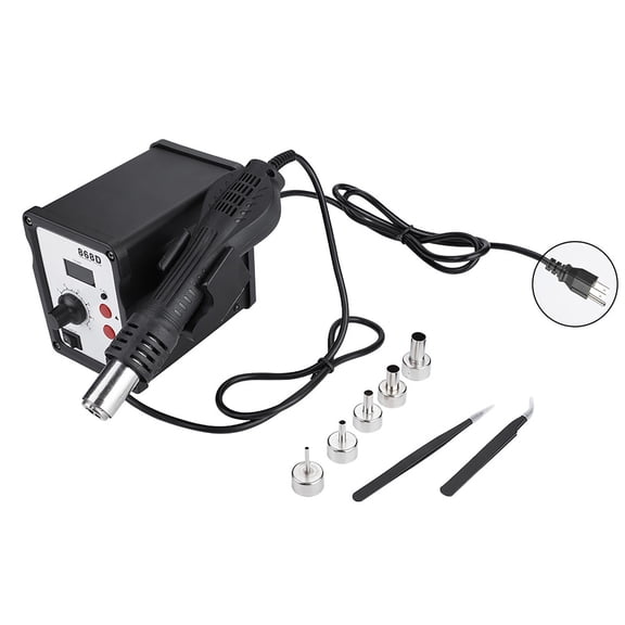 Sorven Digital Hot Air Digital Display 868D 700W Heat Rework Station with 5 Nozzles for Mobile Phone Repair