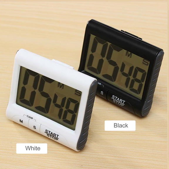 Sorven Digital Kitchen Timer Timer Digital Kitchen Timer with Strong Magnet Back Stand Hanging Hole Loud Alarm Large LCD Display Cooking Timer Clock for Time Management Workout Baking Egg Timer
