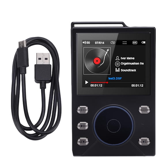 Sorven Digital Music Player Flac HiFi MP3 Player with Bluetooth 5.4 DSD FLAC Lossless Play High Resolution Music Player DSD256 Supports Up to 256GB
