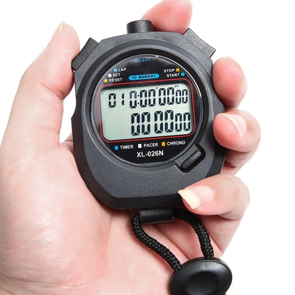 Sorven Digital Stopwatch Digital Stopwatch Electronic Digital Sport Stopwatch Timer Waterproof Non Slip Referee Timer for Competitive Game